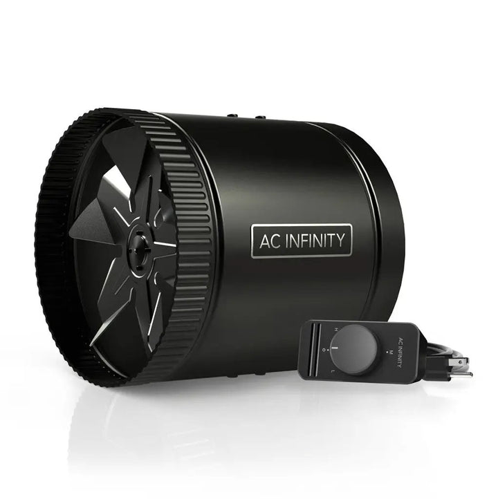 AC Infinity RAXIAL S8 Inline Booster Duct Fan 8" with Speed Controller