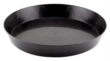 12 plastic plant saucers Gro Pro Heavy Duty Black Saucer 12