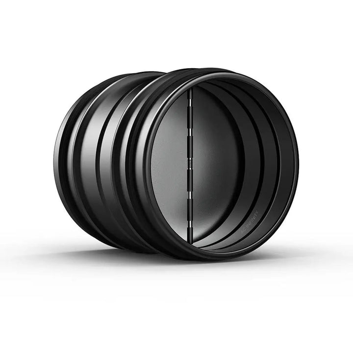 AC Infinity Backdraft Damper Ducting Insert, 6 inch - Black Galvanized Steel
