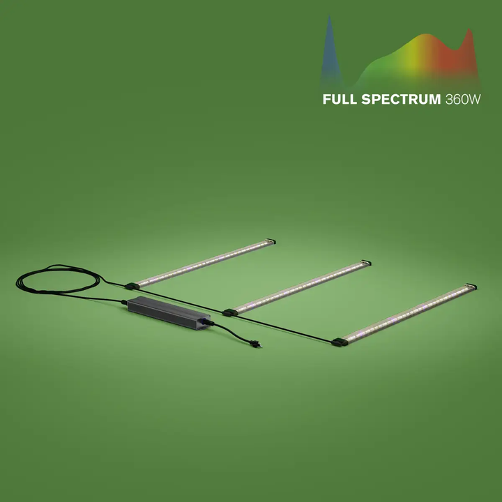 FloraFlex Full Spectrum Under Canopy 3-Bar LED Grow Light 360W | 4'x4' - 4'x6' 120V