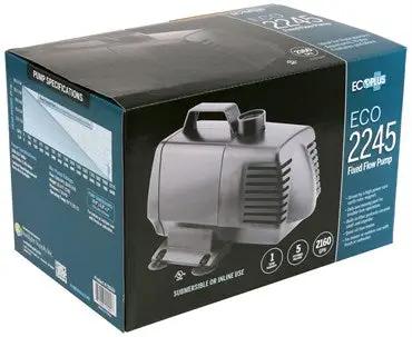 EcoPlus ECO-2245 Fixed Flow Submersible/Inline Pump 1267 - 2166 GPH