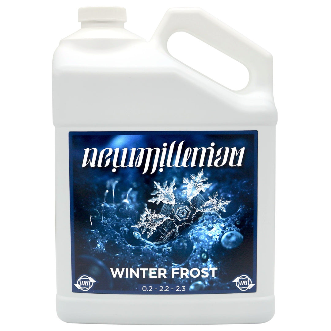 New Millennium Winter Frost gallon size nutrient bottle