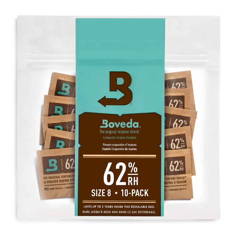 Boveda Humidity Pack 62%  - 8g - 10 Pack
