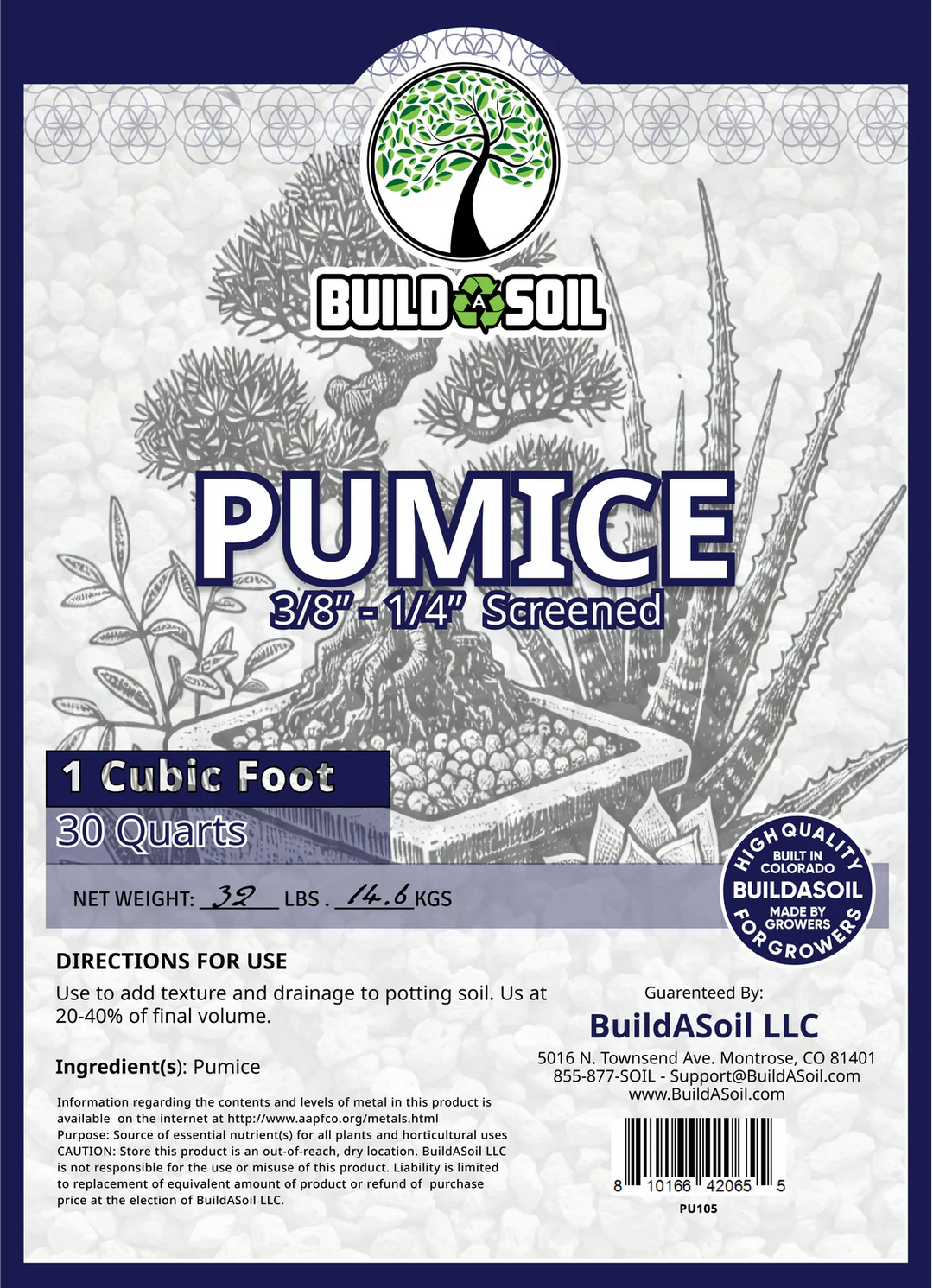 BuildASoil Pumice 1 cu ft