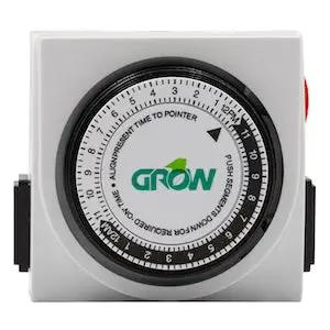 Grow1 Dual Outlet Mechanical Timer 120V