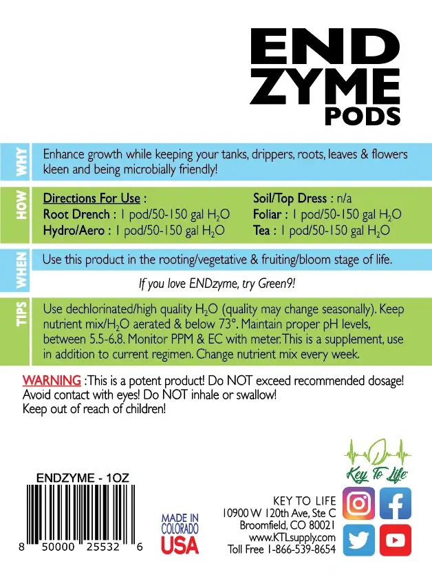 Key to Life ENDzyme Pods 1oz