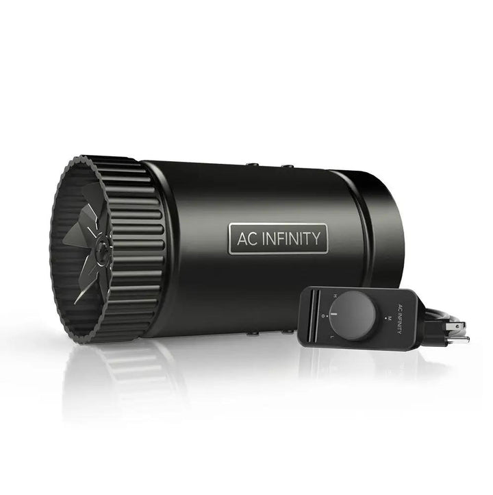 AC Infinity RAXIAL S4 Inline Booster Duct Fan 4" with Speed Controller