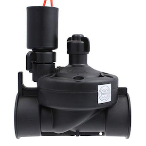 black plastic water valve