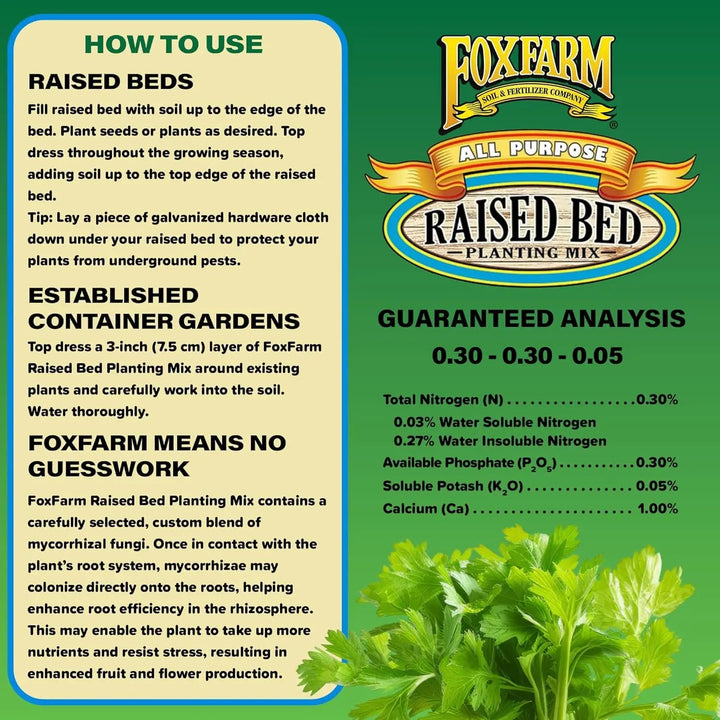 FoxFarm Raised Bed Planting Mix - 1.5cu ft