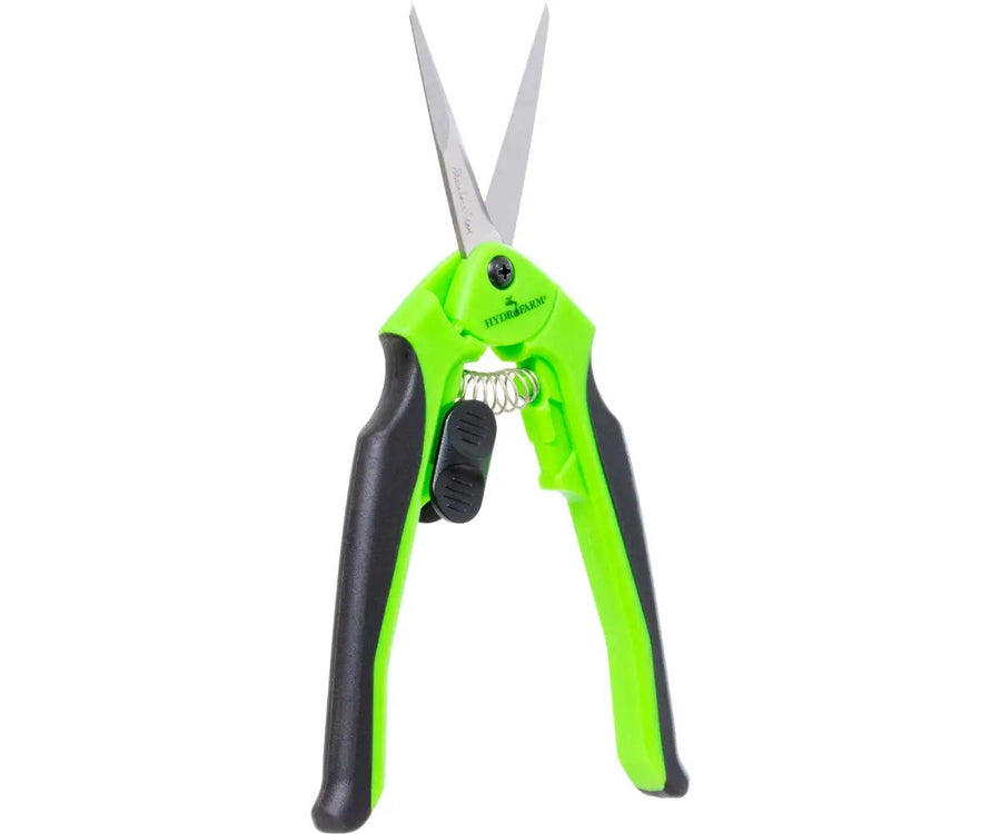 Trim Fast ergonomic stainless pruner with green handle