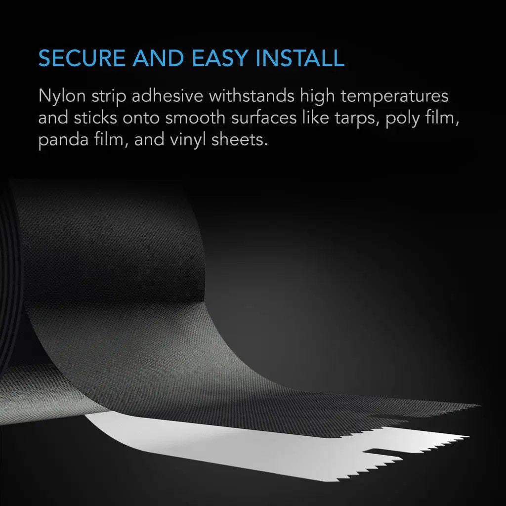 AC Infinity Peel and Stick Zipper 3" X 7' Double-Sided SBS Zippers, 2-Pack