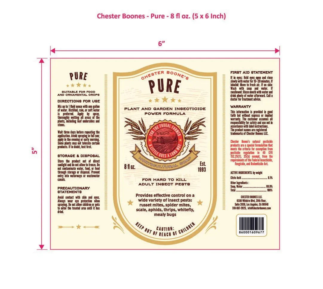 Chester Boone's Pure Powder Formula Insecticide / Miticide 8oz