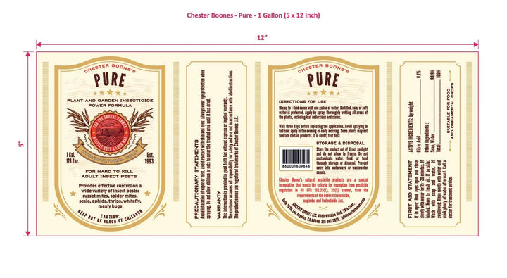 Chester Boone's Pure Powder Formula Insecticide/ Miticide Gallon