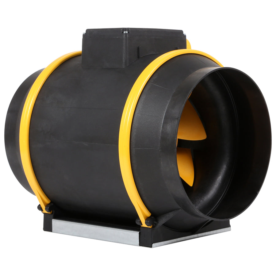 Black and yellow ventilation fan