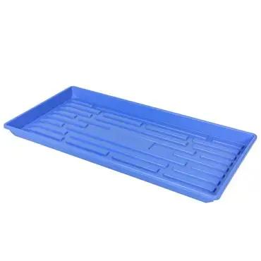 SunPack Heavy-Duty Shallow Tray 10" x 20"  -  No Holes  - Blue